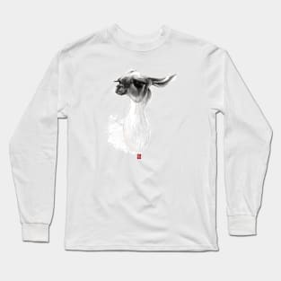 Sketchy Lama Long Sleeve T-Shirt